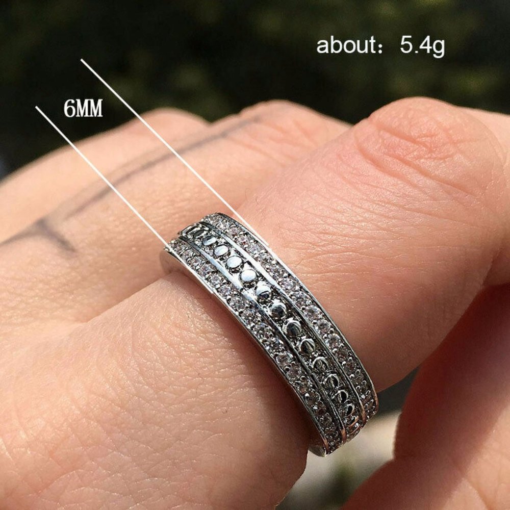 COPY - Elegant Silver White Sapphire for Women Ring New - Picture 2 of 6